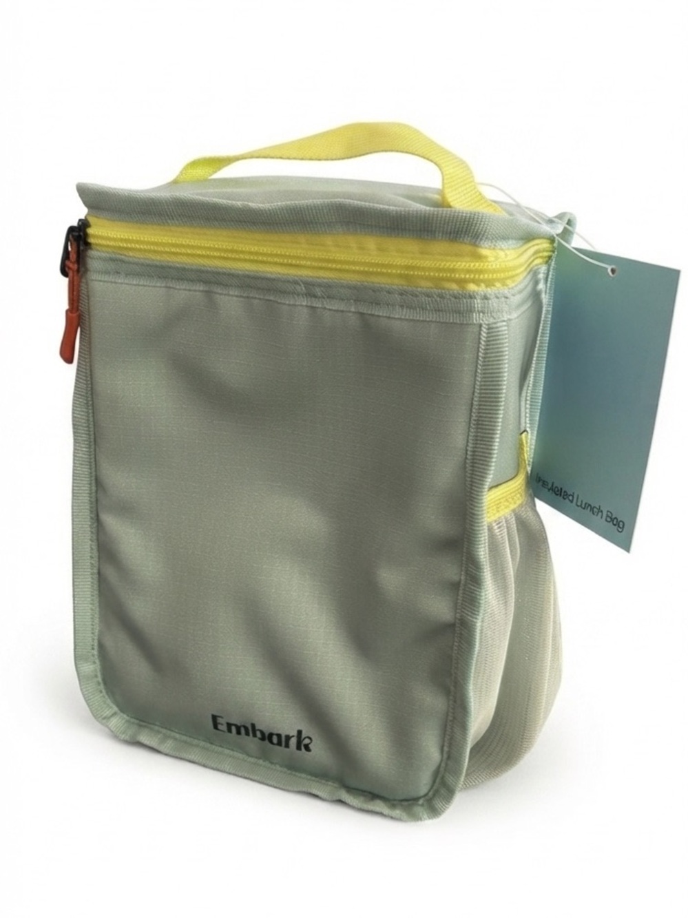 Embark Sage Green Insulated Lunch Bag Reusable Water Bottle Pocket NWT